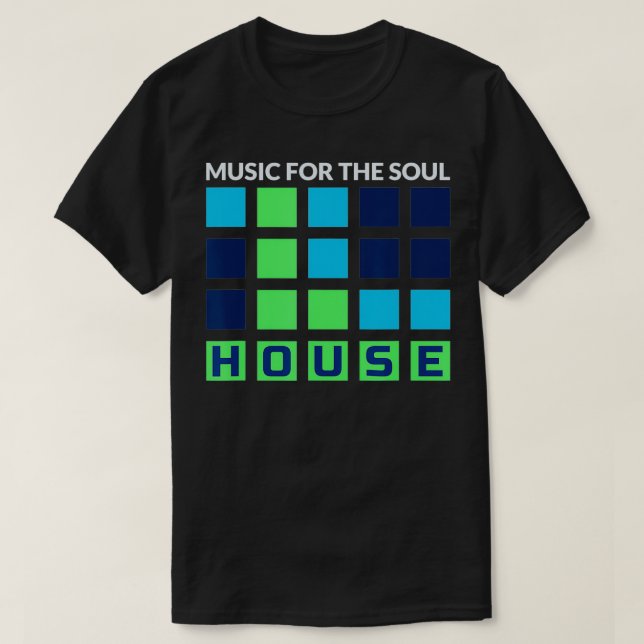 House Music Deep House EDM DJ Festival Music T Shirt (Design framsida)