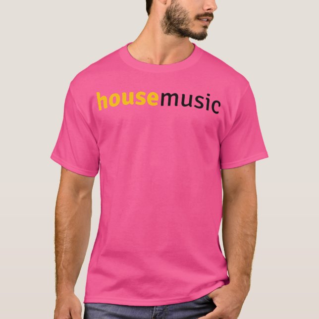 House Music Edm Dj T Shirt (Framsida)