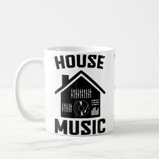 House Music Edm Rave Dj House Kaffemugg