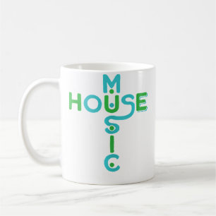 House Music Edm Rave Dj House Kaffemugg