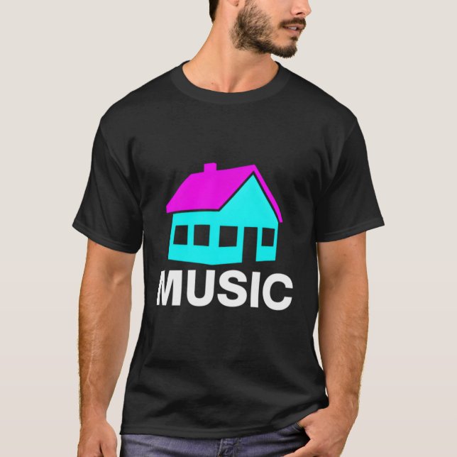 House Music Edm Rave T Shirt (Framsida)
