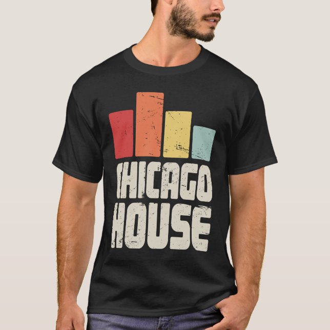 House Music French House & Chicago House T Shirt (Framsida)