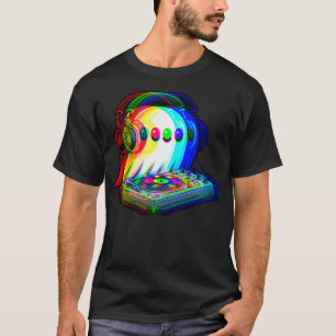 House Music Ghost Dj Optical Illusion Edm Hallowee T Shirt