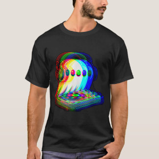 House Music Ghost Dj Optical Illusion Edm T Shirt
