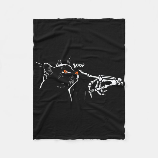 House Music Ghost Halloween Techno Rave Halloween Fleecefilt (Framsidan)