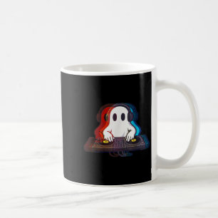 House Music Ghost optical Illusion Boo Edm Hallowe Kaffemugg