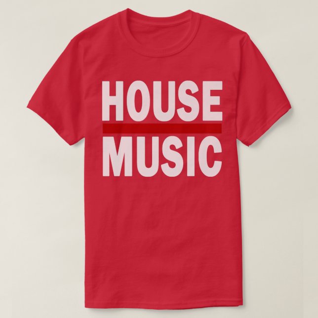 House Music Lover DJ Raver  T Shirt (Design framsida)
