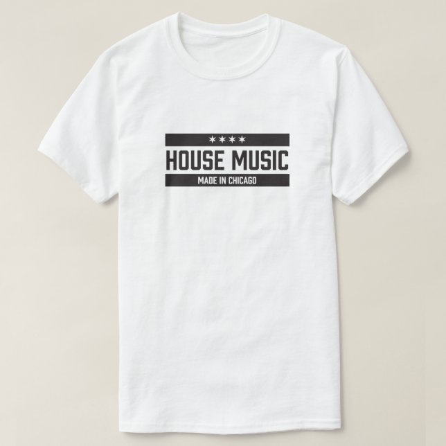 House Music Made i Chicago Tee Shirt (Design framsida)