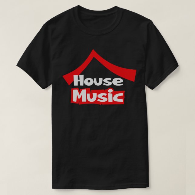 House Music New Music T Shirt (Design framsida)