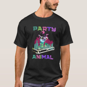 House Music Rave Cat Party Animal Kattunge Dj Yout T Shirt