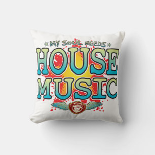 House Music Soul Cushion Kudde