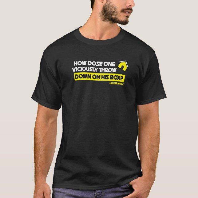 House Music Soulful Funky Deep House T Shirt (Framsida)