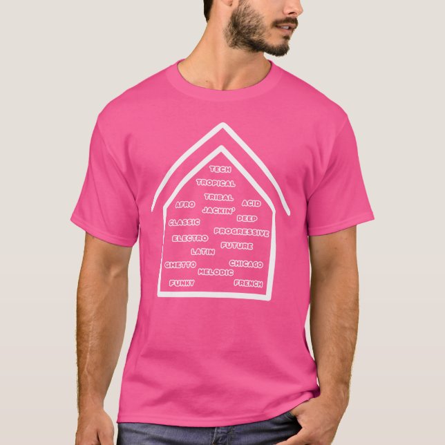 House Music Subgenres - Edm Festival Dj T Shirt (Framsida)