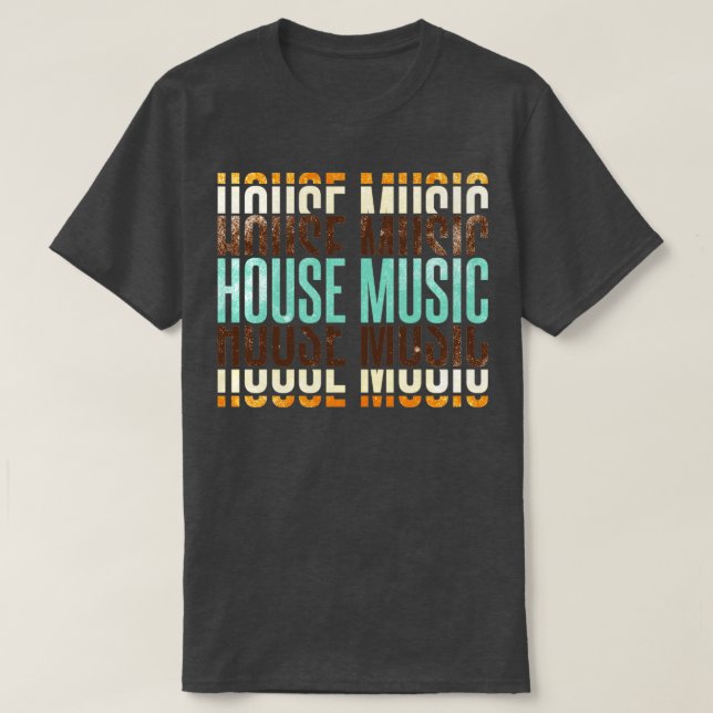 House Music T Shirt (Design framsida)