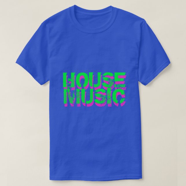 House Music t-skjorta i färg T Shirt (Design framsida)