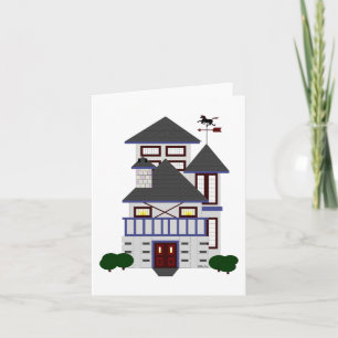 House Note Card Kort