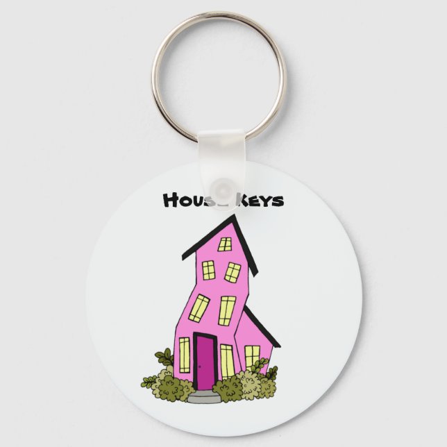 House Nycklar Cute Keychain Nyckelring (Framsida)