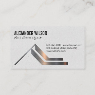 House Nycklar   Real Gods Metallic Brushed Logotyp Visitkort