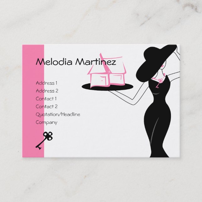 House och Nyckel Visitkort (Framsida)