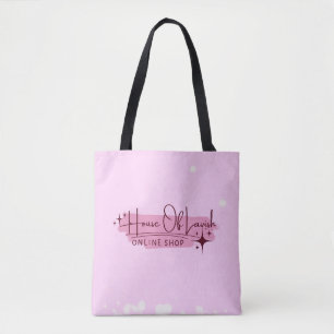 House Of Lavish Rosa Totebag Lyxig Estetik Tygkasse