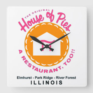 House of Paj, Park Ridge, Elmhurst, River Forest Fyrkantig Klocka