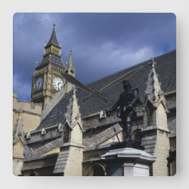 House of Parliament London Fyrkantig Klocka