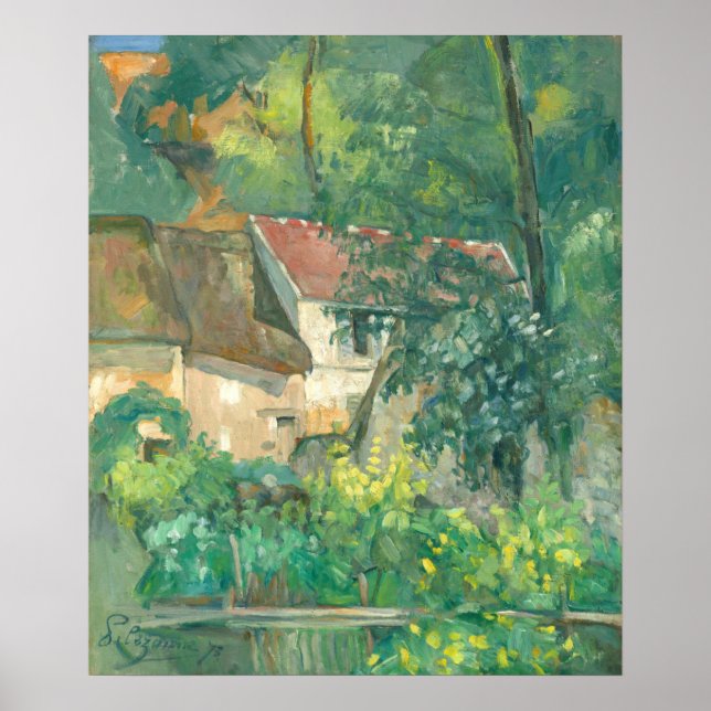 House of Père Lacroix - Paul Cézanne Fine Art Poster (Framsidan)