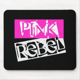 House of Rebeldom: Rosa Rebel in Black Mousepad Musmatta