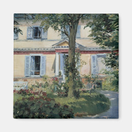 House of Rueil by Edouard Manet Magnet