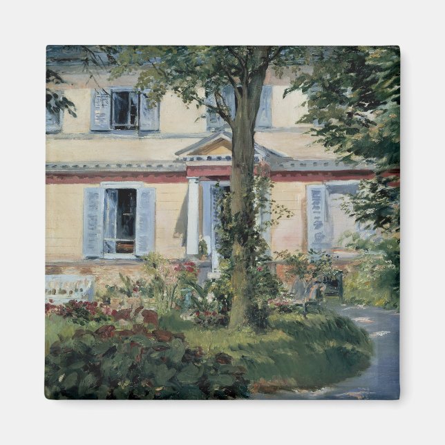 House of Rueil by Edouard Manet Magnet (Framsidan)