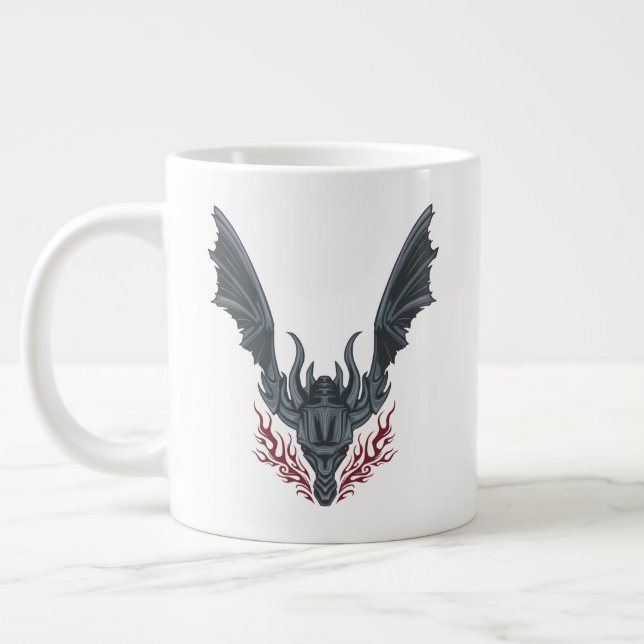 HOUSE OF THE DRAGON | Fire-Breathing Dragon Head Jumbo Mugg (Vänster)