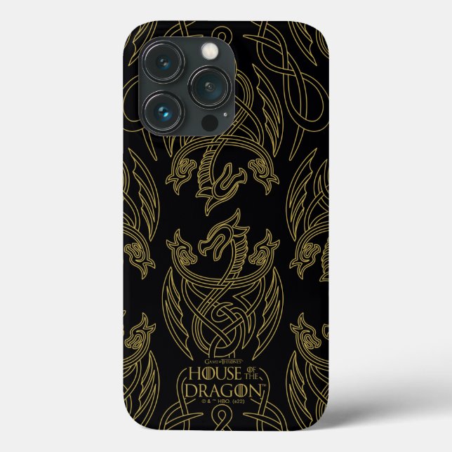 HOUSE OF THE DRAGON | Gold Filigree Dragon Pattern (Baksida)