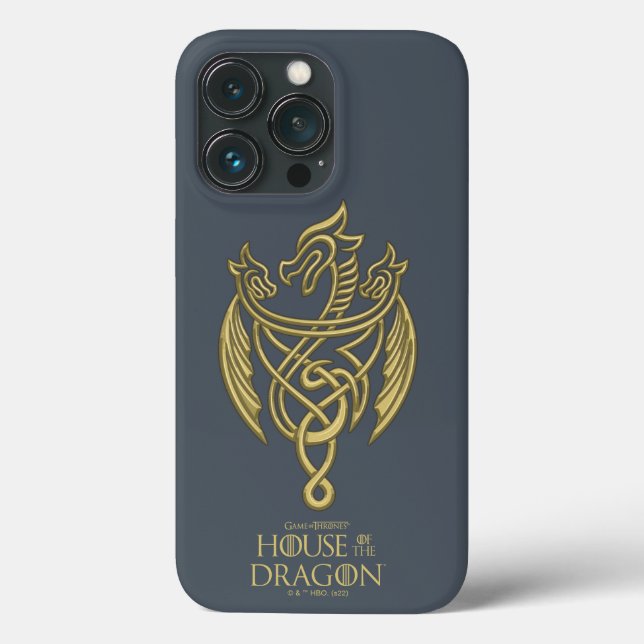 HOUSE OF THE DRAGON | Golden Filigree Dragon Crest (Baksida)