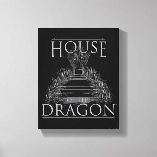 HOUSE OF THE DRAGON | Iron Throne Graphic Canvastryck (Framsida)