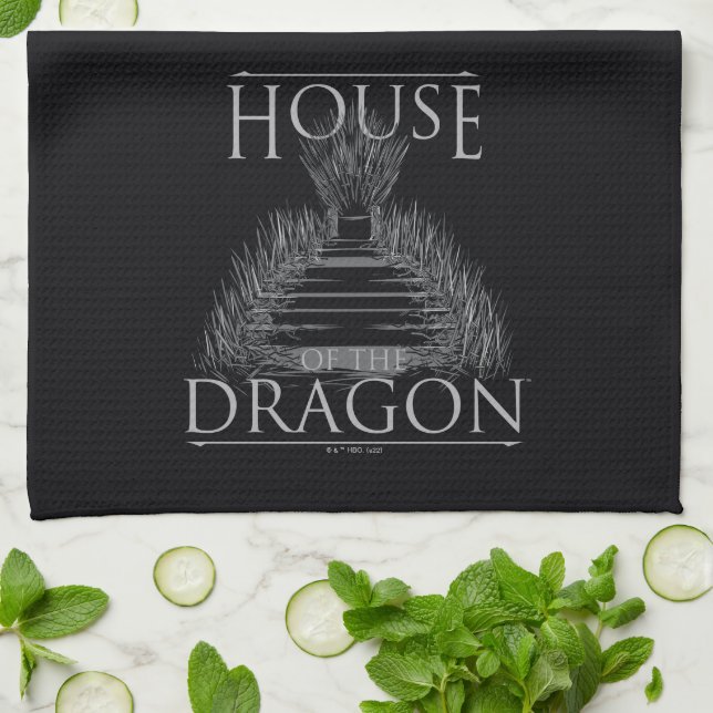 HOUSE OF THE DRAGON | Iron Throne Graphic Kökshandduk (Vikta)