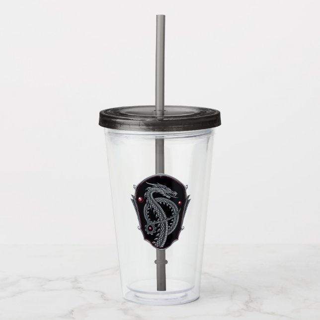 HOUSE OF THE DRAGON | Silver Dragon Crest Take Away Mugg (Framsida)