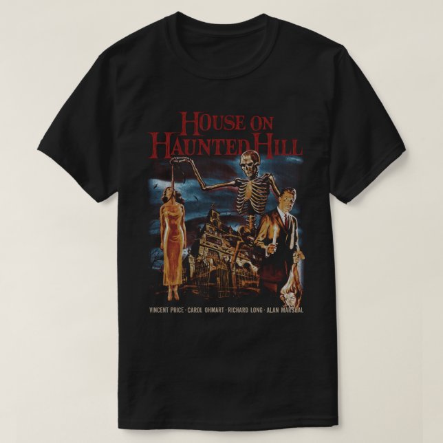 House on Haunted Backe T Shirt (Design framsida)