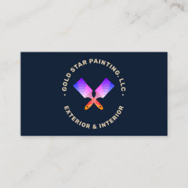 House Painter Crossed Penslar, Affärskort Visitkort