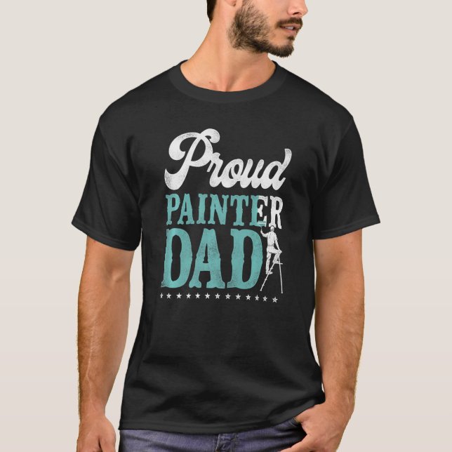 House Painter Decorator Pappa Proud Painter Pappa T Shirt (Framsida)