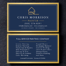 House Painter Metallic Painting Service Visitkort