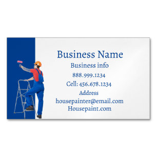 House Painter Painting Wallpapering Magnetiska Visitkort