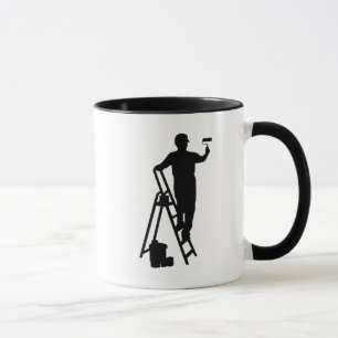 House Painter Silhouette Mugg