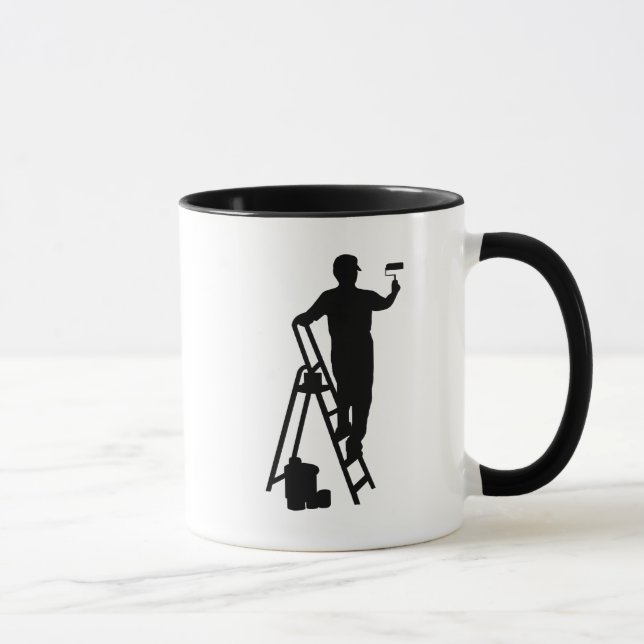 House Painter Silhouette Mugg (Höger)