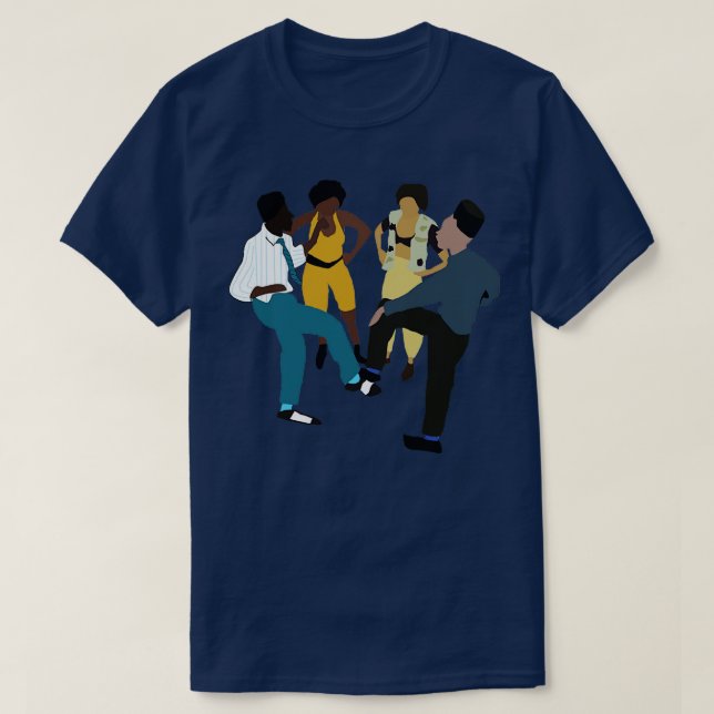 House party 1980-talets teori t shirt (Design framsida)