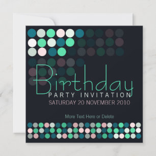 House Party Ljus Snyggt Birthday Investigation Inbjudningar