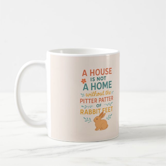 House pitter patter rabbit feet kaffemugg (Vänster)