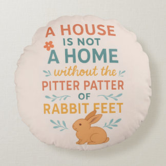 House pitter patter rabbit feet rund kudde