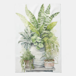 House Plants Kökshandduk