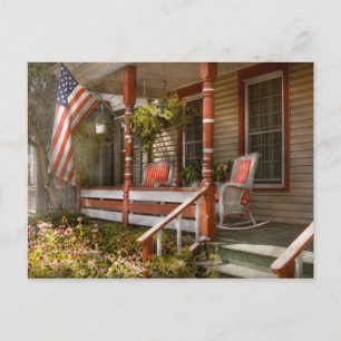 House - Porch - Traditional American Vykort