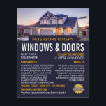 House Porträtt, Window & Door Fitter Company Flygblad<br><div class="desc">House Porträtt,  Window & Door Fitter Company Reklam Flyer av Affärskortet Store.</div>